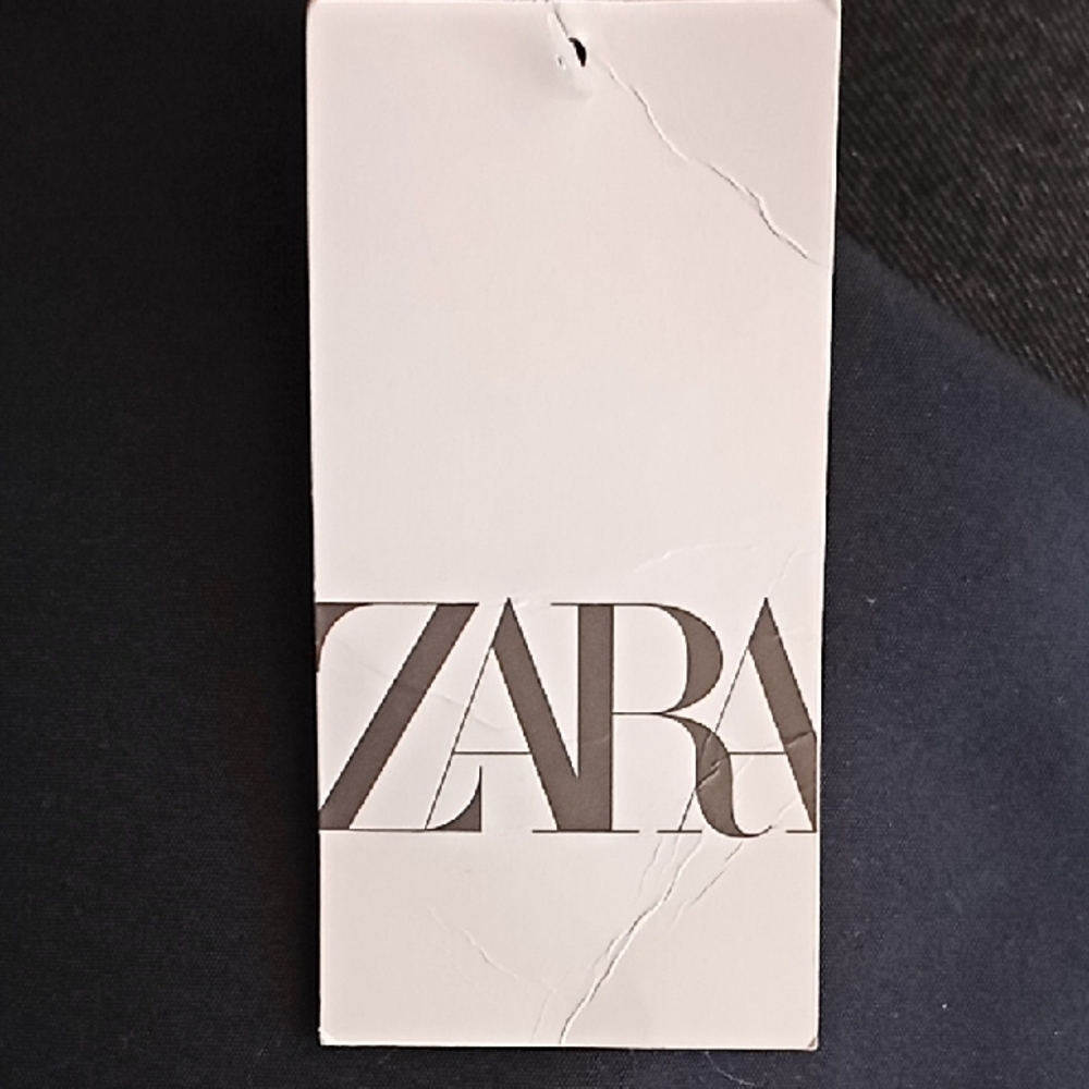 Zara Navy Longline Waistcoat With Silver Clasp Front Fastening. NWT. Beautiful!! - Picture 11 of 15